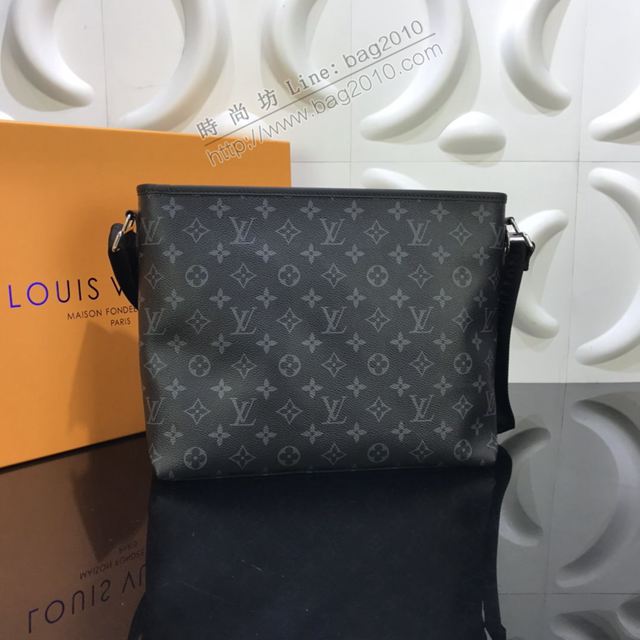 LV包 lv新款男包 M48219 Besace Zippée中號手袋 Gaston Labels限量版系列 LV男斜挎包  ydh3524
